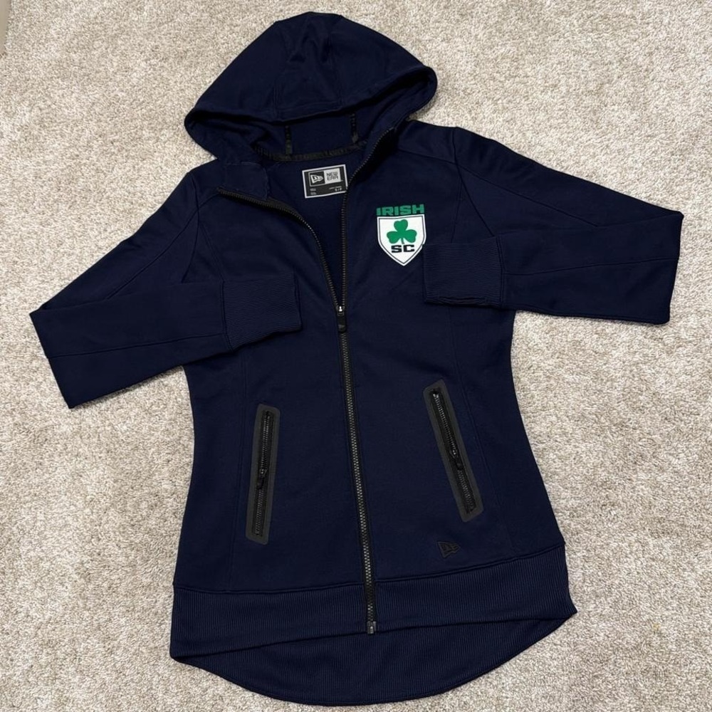 New Era Irish SC Full Zip Hoodie | Navy |‎ Small